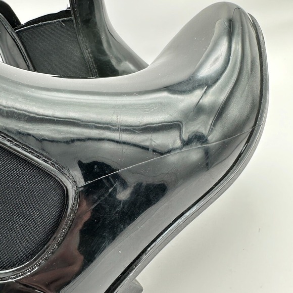 Lauren Ralph Lauren Tally Rainboots‎ Womens Size 7 Black Rubber Ankle Outdoor - Picture 7 of 10